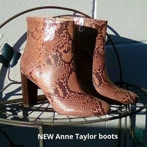 New Ann Taylor leather over ankle boot